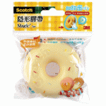3M 810-DD-5奶油+草莓甜甜圈隱形膠帶附台
