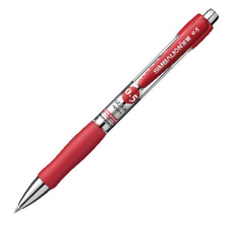 雄獅 GL-530 紅 0.5mm 自動中性筆