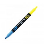 Pentel SLW8-GS 黃+藍 雙色螢光筆
