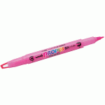 Uni三菱 PUS-102T 粉紅 視窗雙頭螢光筆