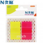 N次貼 66033 2色-40張抽取式螢光透明標籤