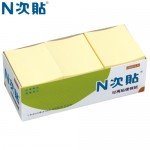 N次貼 61106 黃1.5"x2" 1200張粉彩便條紙