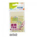 N次貼66540 白螢光透明便條紙(50張)