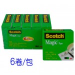 3M 810S6 3/4INx800IN隱形膠帶 6卷/包