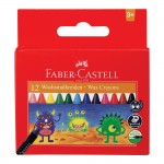 FABER 120043 12色 大眼星球無毒蠟筆