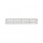 WIP HA200L 20cm鐵邊切割尺