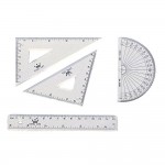 LIFE KS-115 組合定規尺組(三角.直尺.半圓)